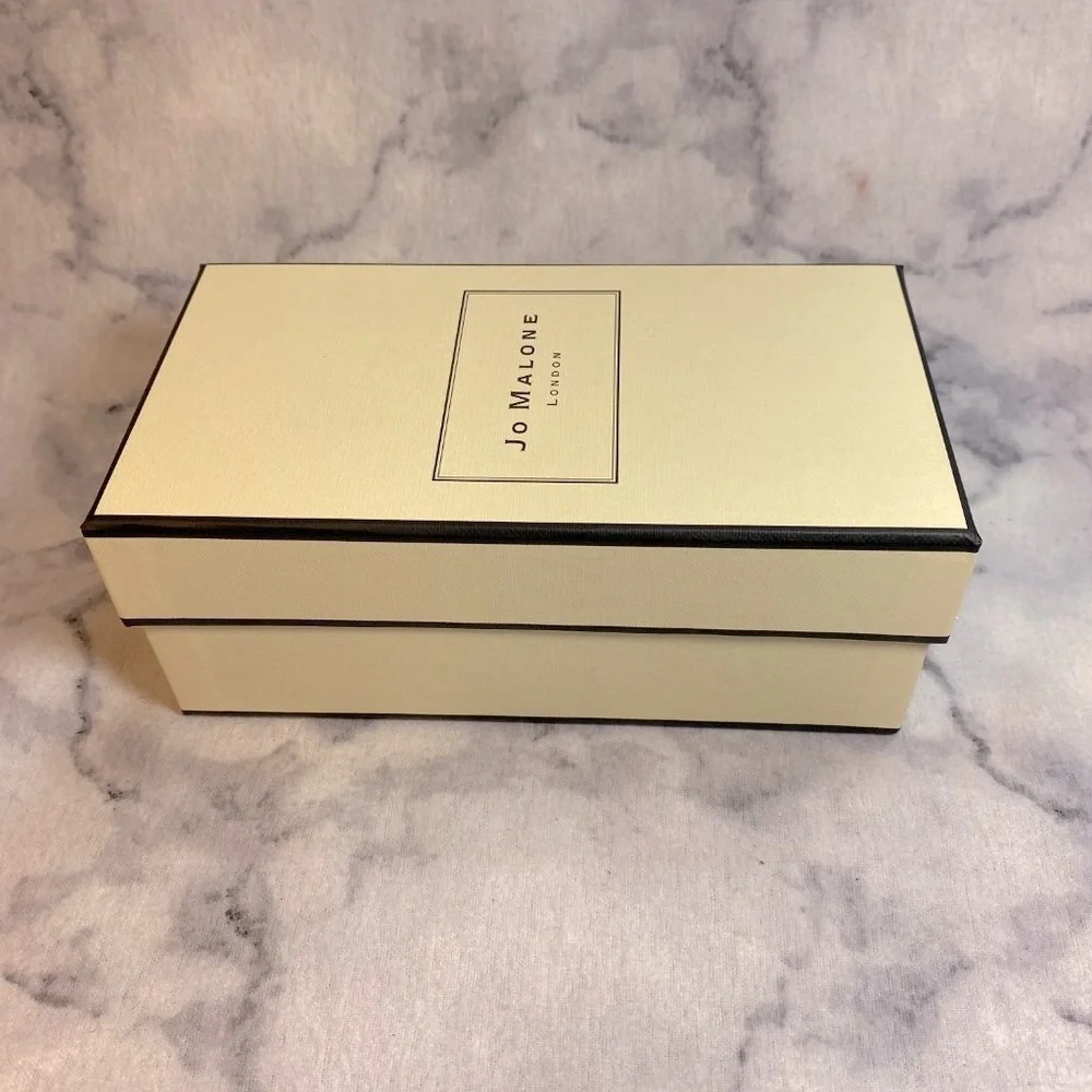 Jo Malone Rectangular Box, Empty Gift Box with Ribbon, 6.5 x 3.5 x 2.5 in-NEW